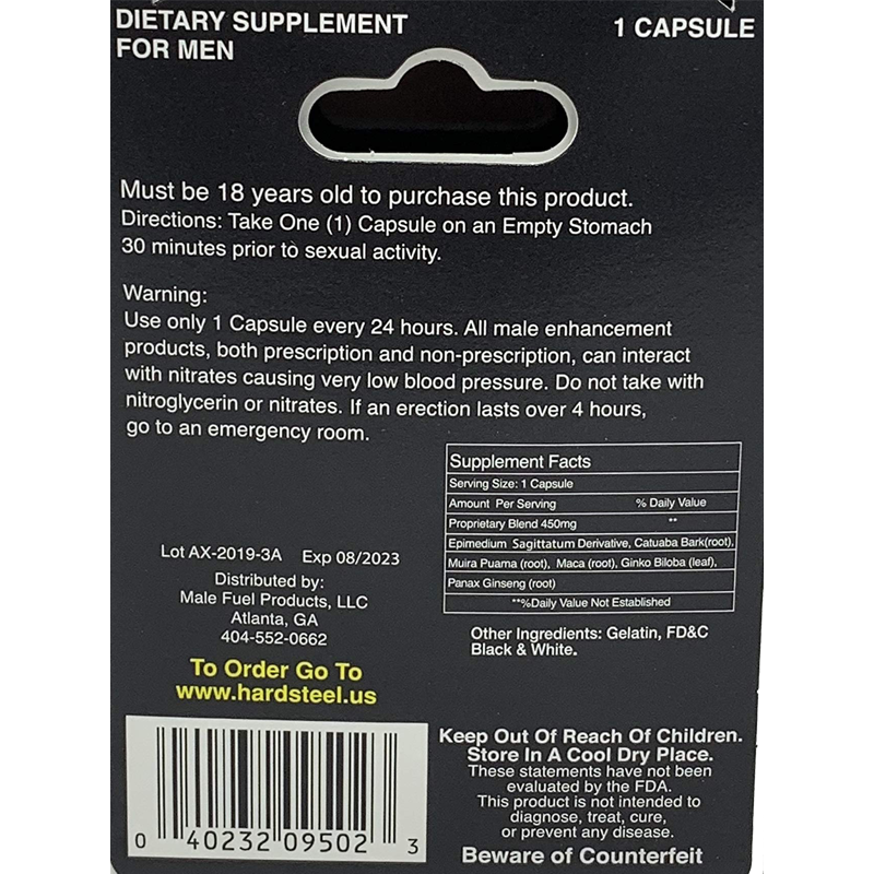 Hard Steel Capsules for men with Erectile dysfunction (ED), health condition like high blood pressure and diabetics. Male enhancement supplement
Natural male enhancement pills
Best male enhancement capsules
Boost male performance
Increase libido for men
Stamina pills for men
Long-lasting male enhancement
Testosterone booster for men
Natural stamina booster
Men’s performance enhancer  