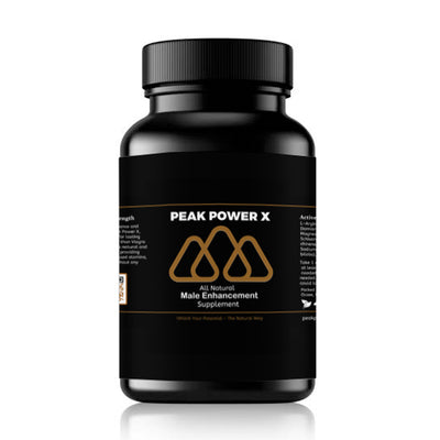 Peak Power X capsules for natural male enhancement.