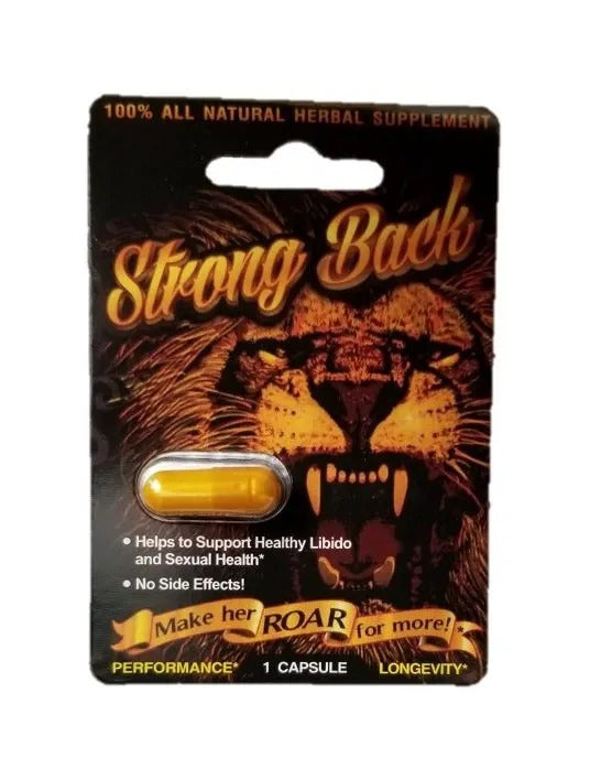 Strong Back Nature Male Supplement Bottle - All-Natural Libido Booster and Performance Enhancer, 6, 12, 24, 48 Capsules.
Strong Back for men with erectile dysfunction
Best natural for men with ED
supplement for male sexual health and performance
ED treatment with Strong Back for long-lasting results
Strong Back for men with diabetes and high blood pressure
Safe male enhancement for men with underlying health issues
Increase stamina and erection with Strong Back. max male enhancement
size male enhancement.